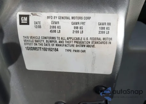 2006 Cadillac Cts Standard from USA, damaged, VIN 1G6DM57T160162184